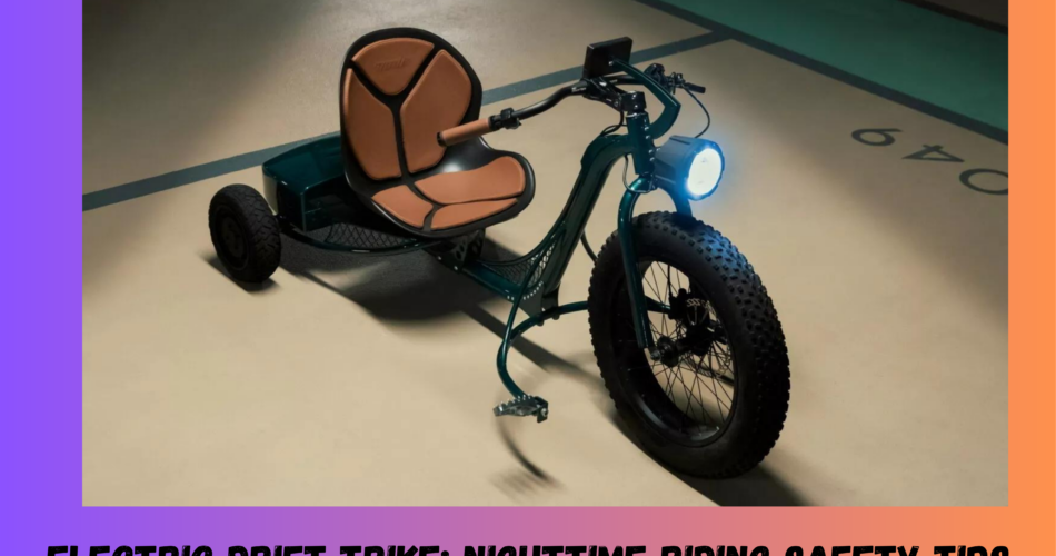 Electric Drift Trike Nighttime